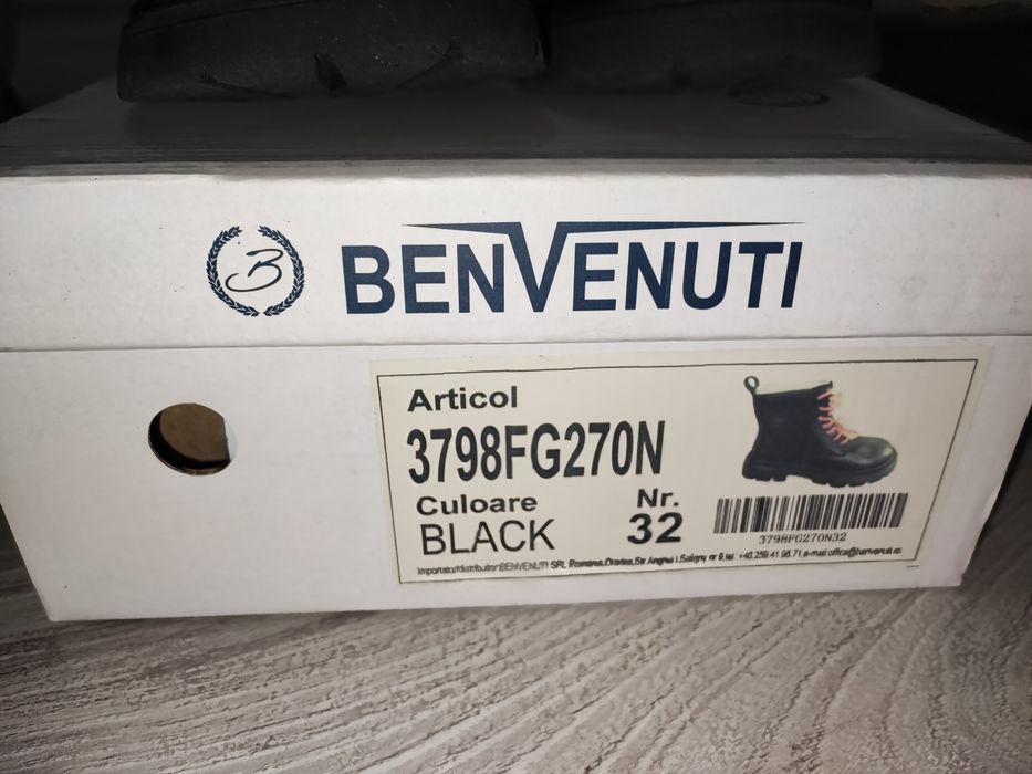 Ghete piele,Benvenuti pt. fetite, marimea 32