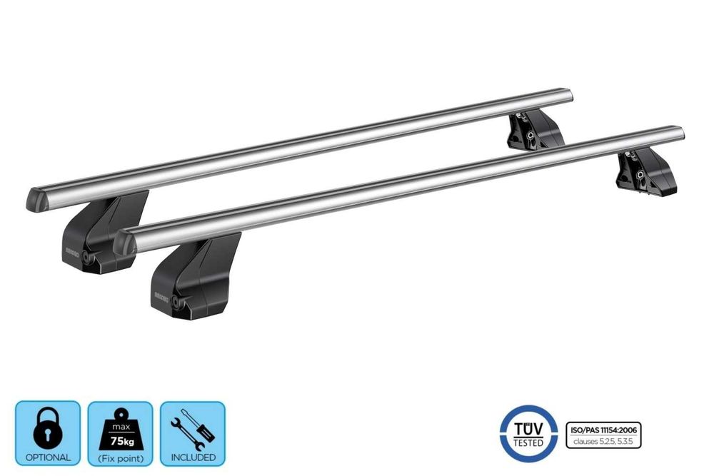 Алуминиеви напречни греди MENABO Omega FIX209FP багажник за автомобил