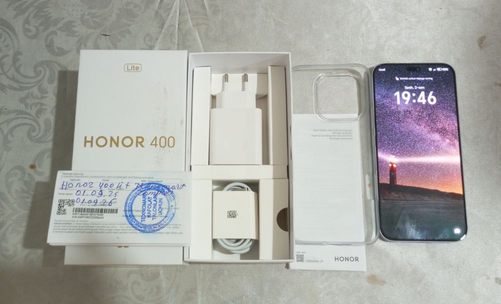 Honor 400 lite 5g 1 yil garantiya bor