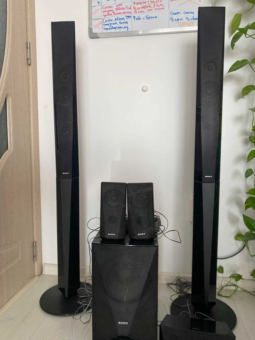 Sony 5.1 система с колони и активен субуфер