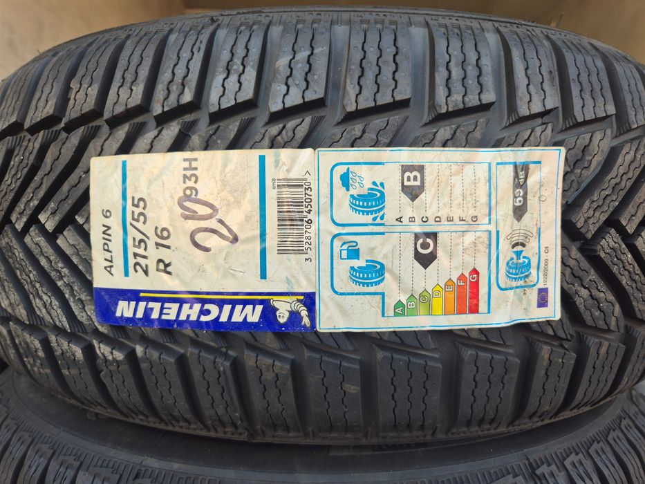 4 Anvelope M+S IARNA - 215/55/16 - Michelin Alpin 6 - NOU - DOT 2020 !