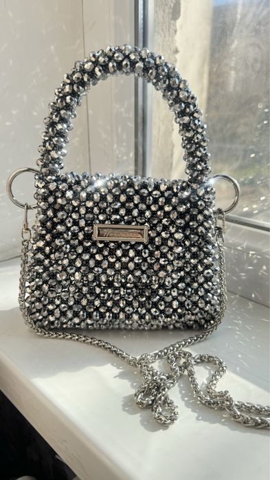 Сумка из бус ручная работа