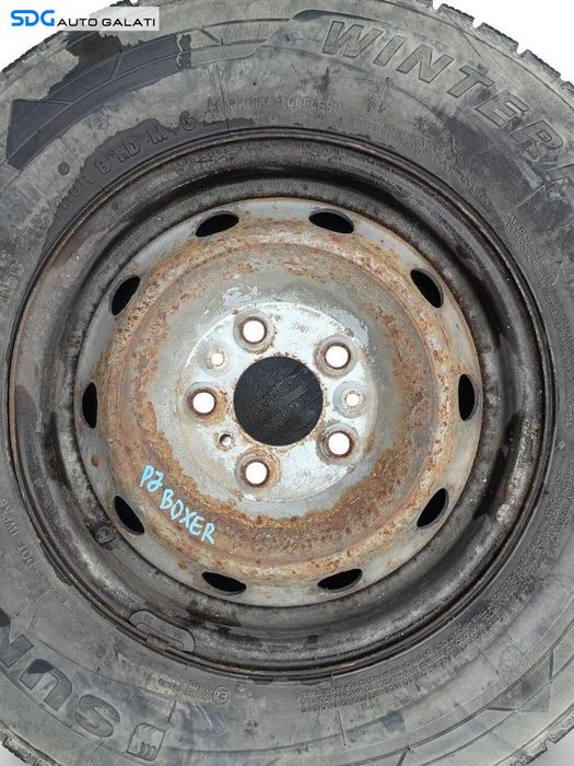 Janta Roata Rezerva Normala Tabla Otel 225 70 15 R15 C Peugeot Boxer 2006 - 2014 (6JX15H2 ET68) [JNT0026]