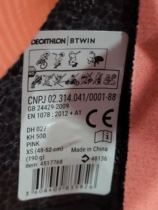 Casca ciclism  Btwin 500 roz marime XS