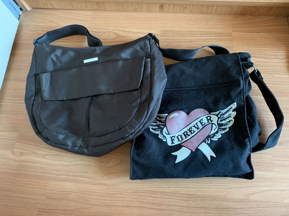 Чанти, черна и зелена