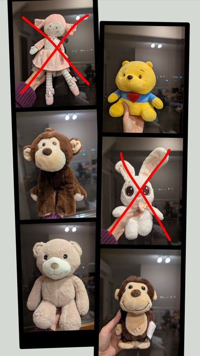 Плюшени детски играчки 3-6 евро