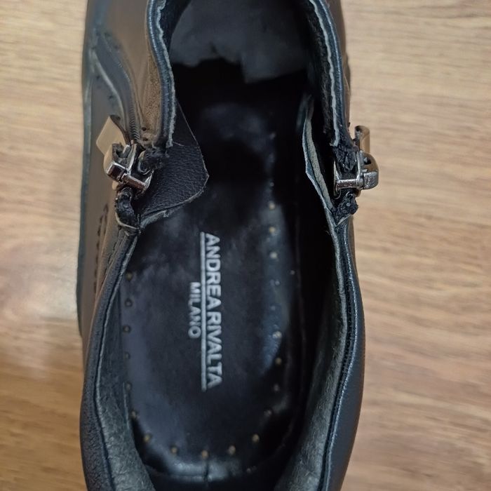 Мъжки официални боти естествена кожа