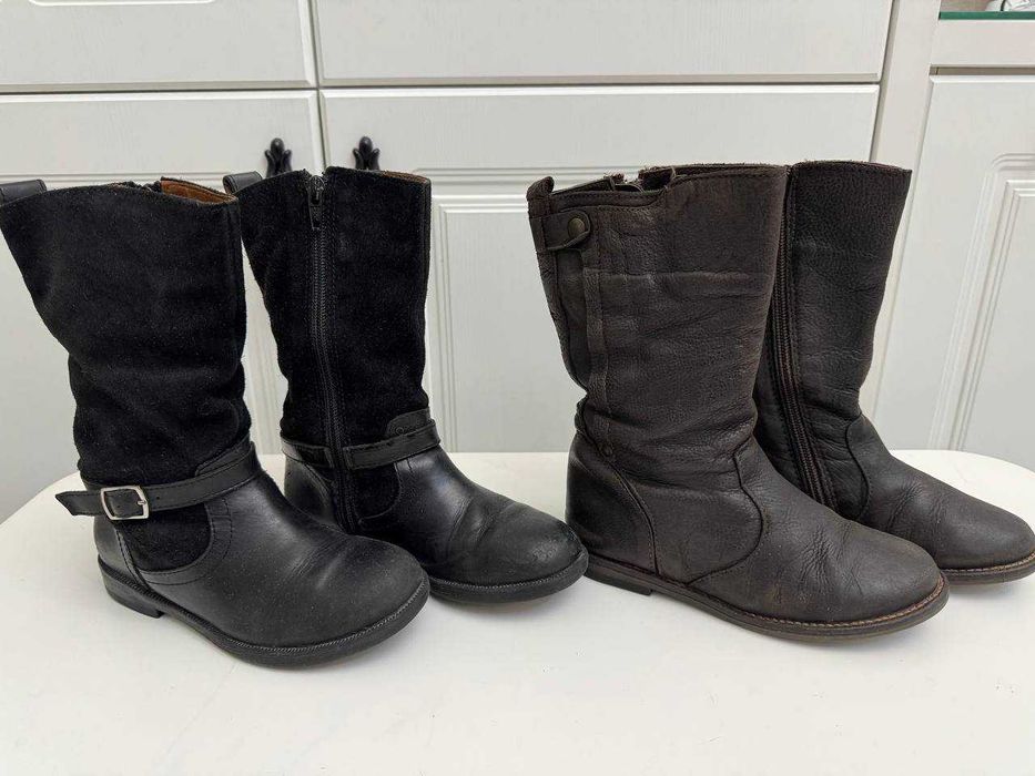 Кожаные сапоги Zara, Geox, Next, UGG, ECCO, KUOMA разм 28,29,31,32,33