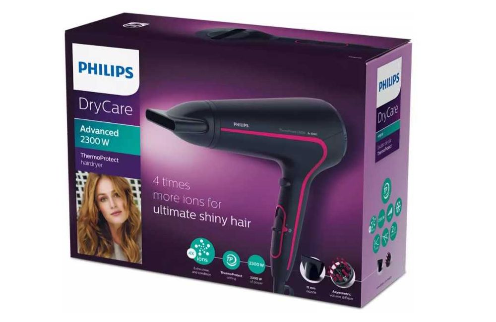 Сешоар Philips HP8238/00, 2300 W, Технология Thermo Protect