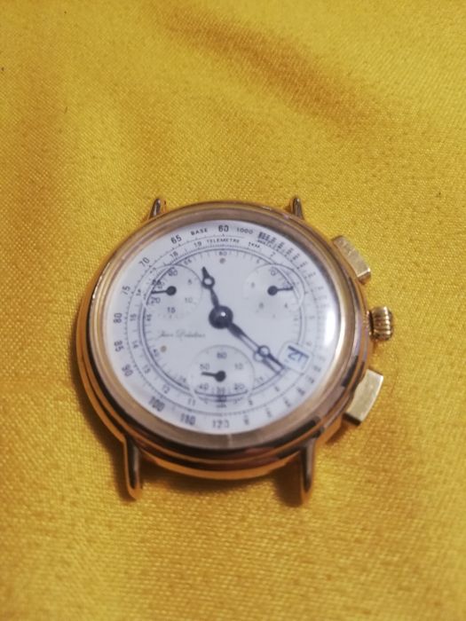 Ceas Barbatesc Vintage Chronograph Jean Delatour Gold Swiss Made