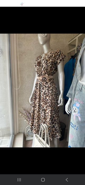Дамска рокля леопардов принт