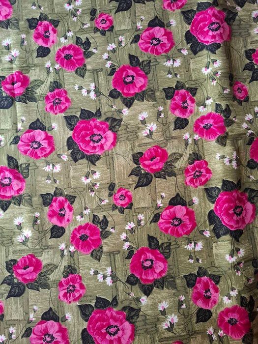 Отрез натуральной ткани поплин 4метра