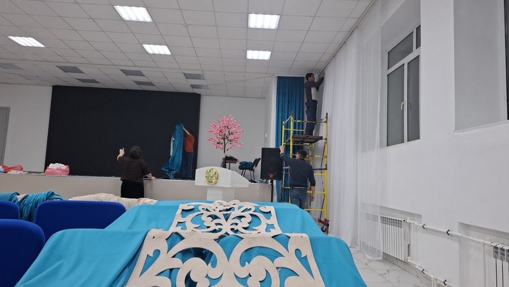 Установка карниз