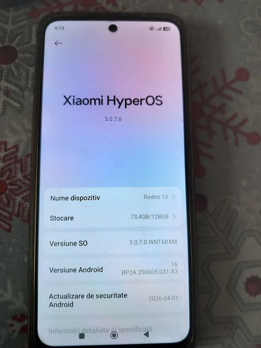 Telefon Redmi Note 13 4g 6gb Ram