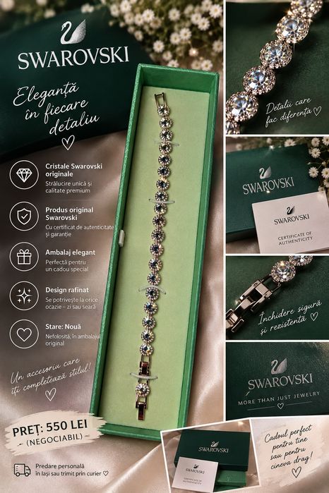 Brăţară Swarovski - Nouă, în cutie, cu garanţie