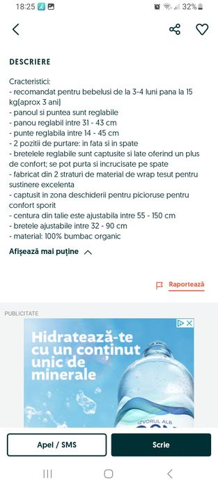 Marsupiu ergonomic Fidella