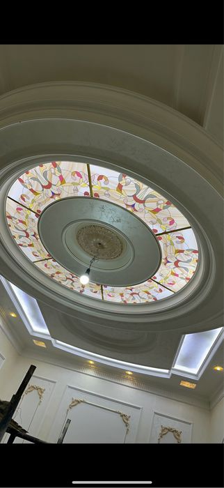 потолки из оргстекла, душ кабины, витражи, оникс стекла, ромбик стекла