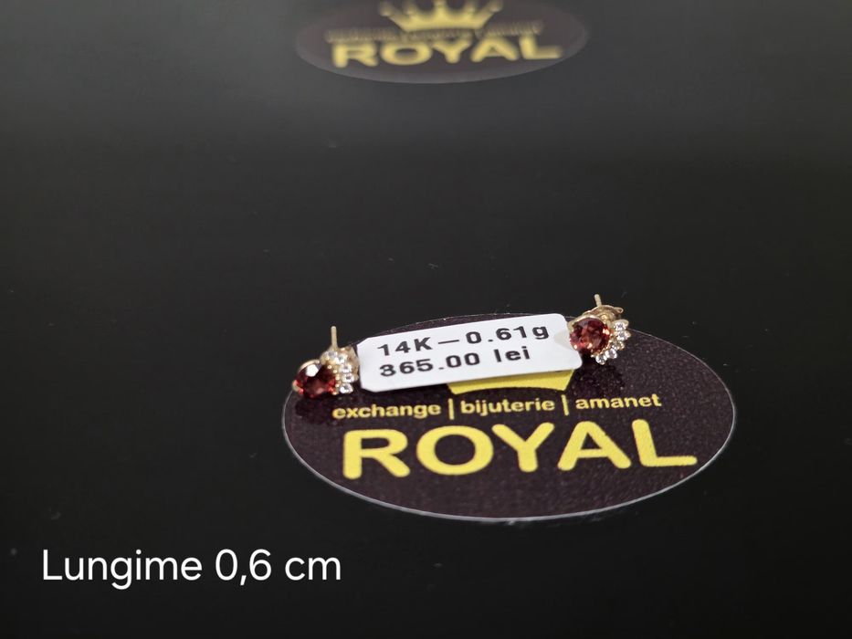 Bijuteria Royal: Cercei aur 14k/0.61 gr
