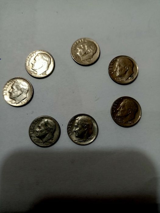 Сет 50 драхми, 9 бр. монети, сет 20 драхми - 22 бр., сет 5 лева - 1974