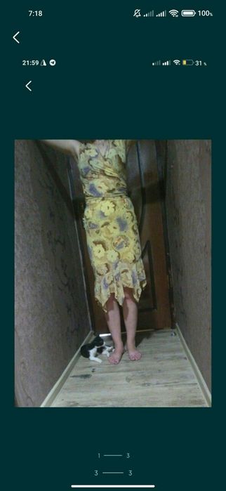 Костюмы женские жёлтый летний и черный шелк