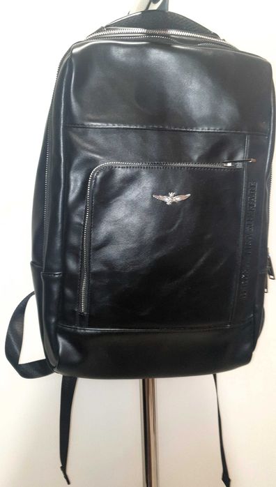 Rucsac Aeronautica Militare, Piele, Negru , NOU