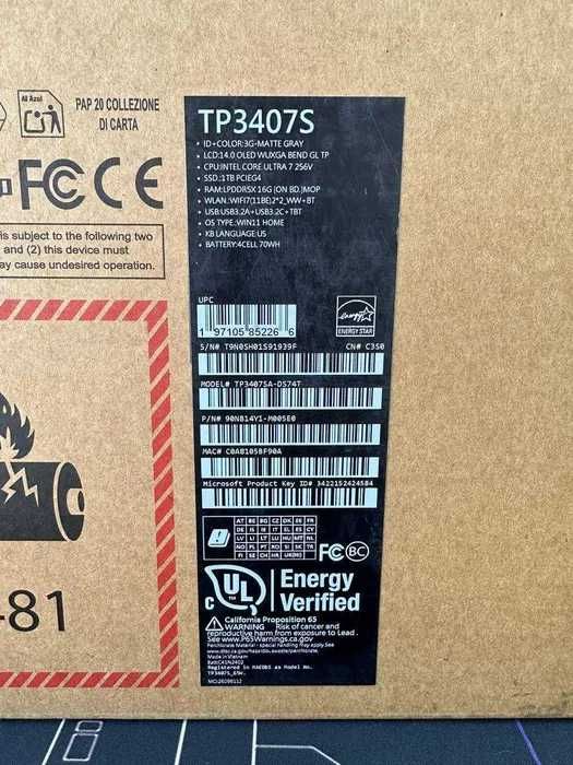 Noutbuk Asus Vivobook Intel Core Ultra 7 256V 16/1TB 14.0" OLED