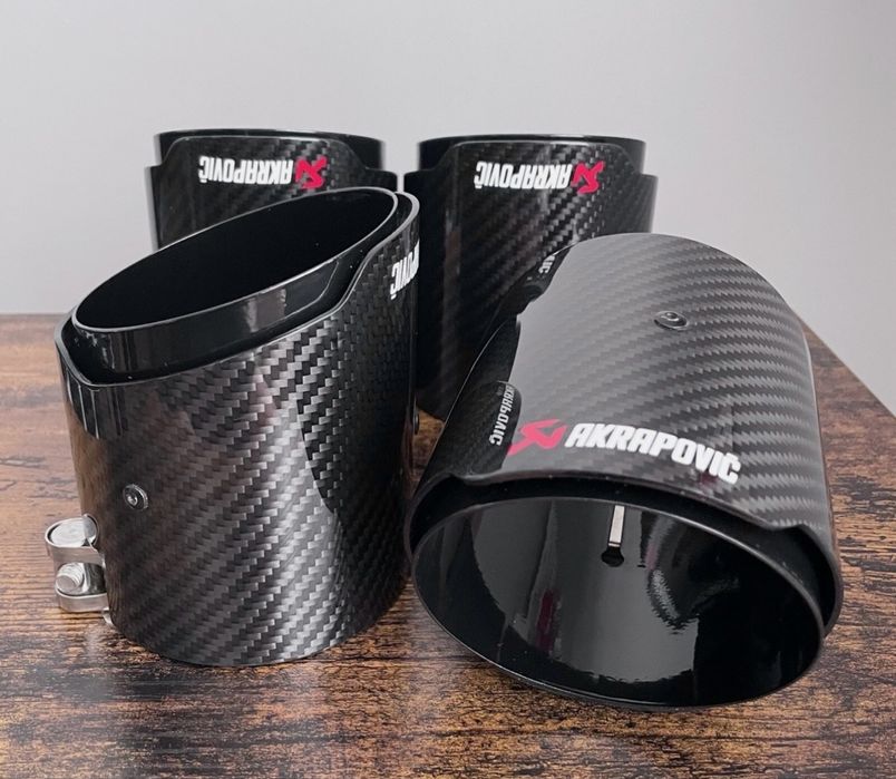 Ornamente tobe Evacuare Akrapovic 89mm 67/101mm Carbon Real  Inox