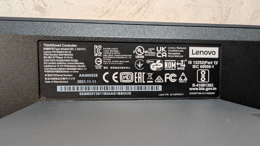 Monitor Touchscreen Lenovo ThinkSmart Controller 10.1" – USB-C