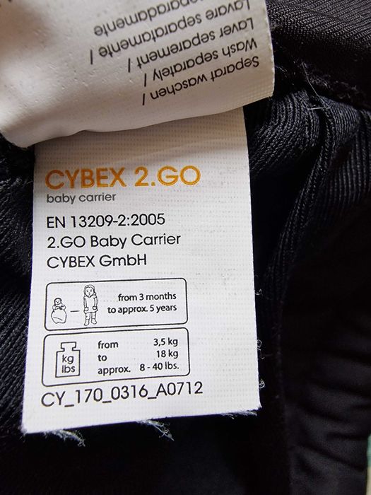 Ергономична раница за бебеносене Cybex 2.Go