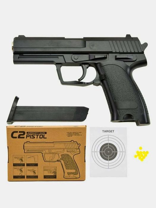 C2 temir pistolet Пистолет C2 с пулями. Optom va donaga bor. Оптом