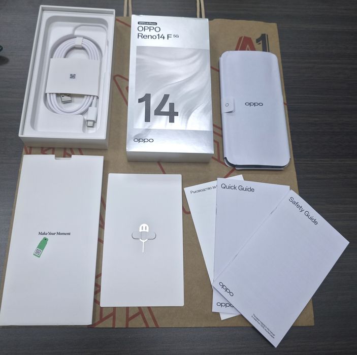 256GB Oppo Reno 14 F 5G Гаранция A1 2028г. Green | Зелен