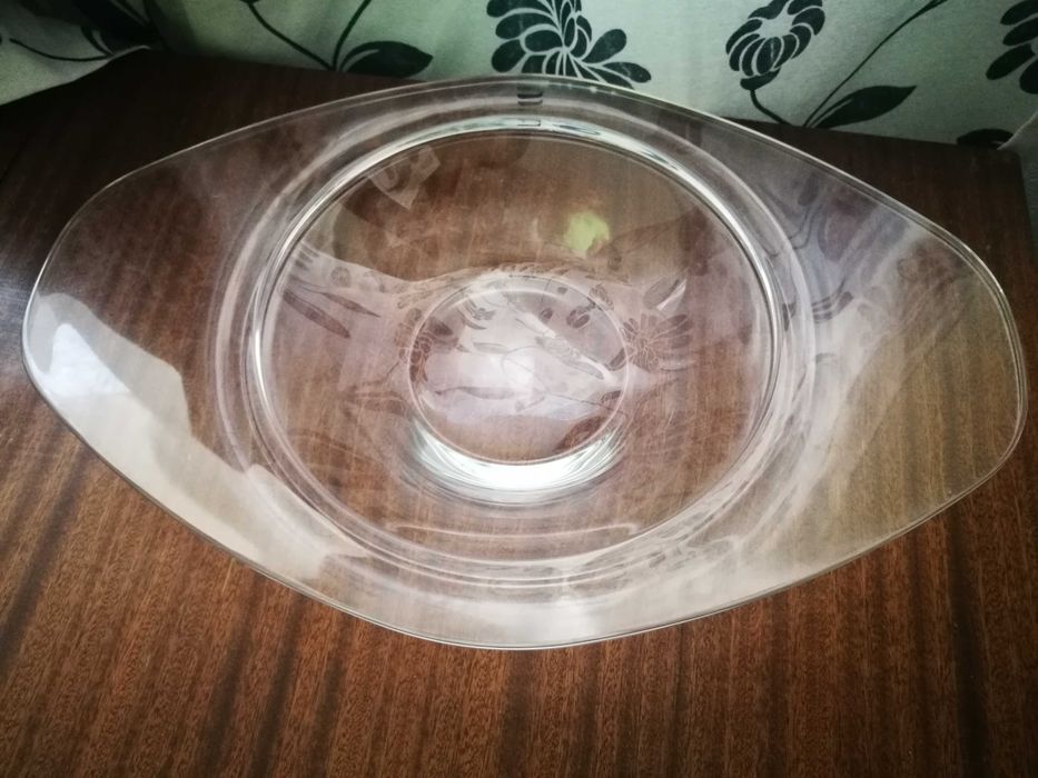 Стъклена фруктиера, интересна купа Ego Italy