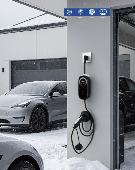 Incarcator masina electrica portabil cu suport de perete 230V 16A-32A