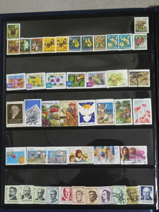 Колекции пощенски марки САЩ от Австралия и Н. Зеландия и Флора и фауна