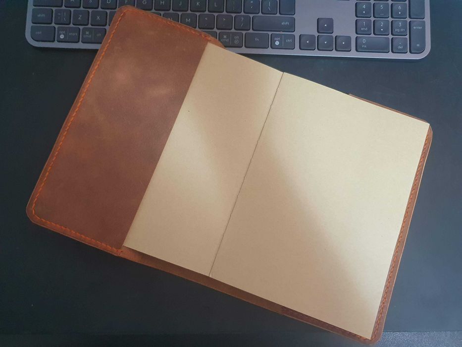 Кожен тефтер, естествена кожа