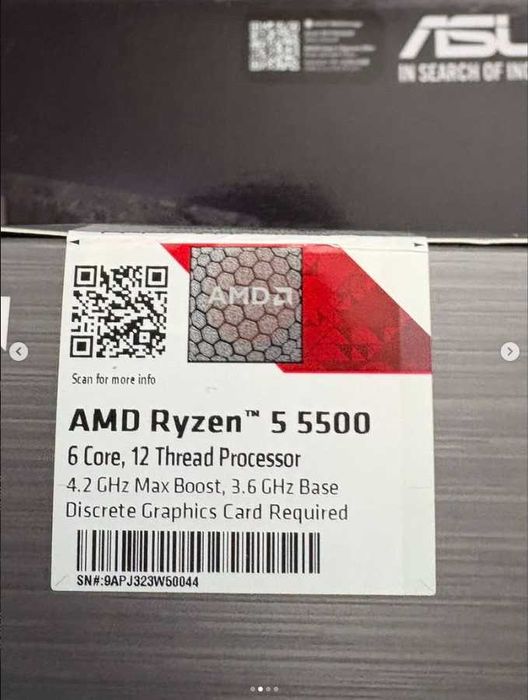 SE VAND PLACI DE BAZA SI PROCESOARE Asus B550-M respectiv Ryzen 5 5500