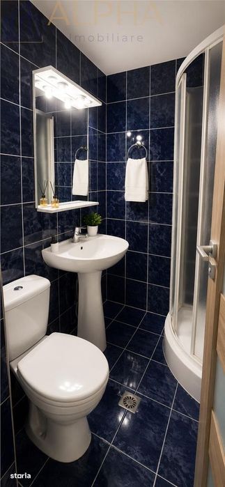 Apartament 3 camere, 90 mp, etaj 3, zona Parc Municipal –  Bistrita, B