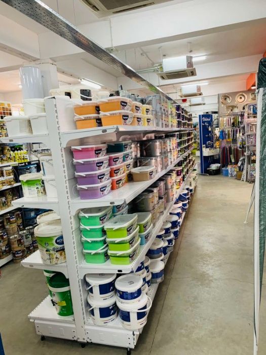 Магазинен стелаж, рафт, метални стелажи, професионално оборудване