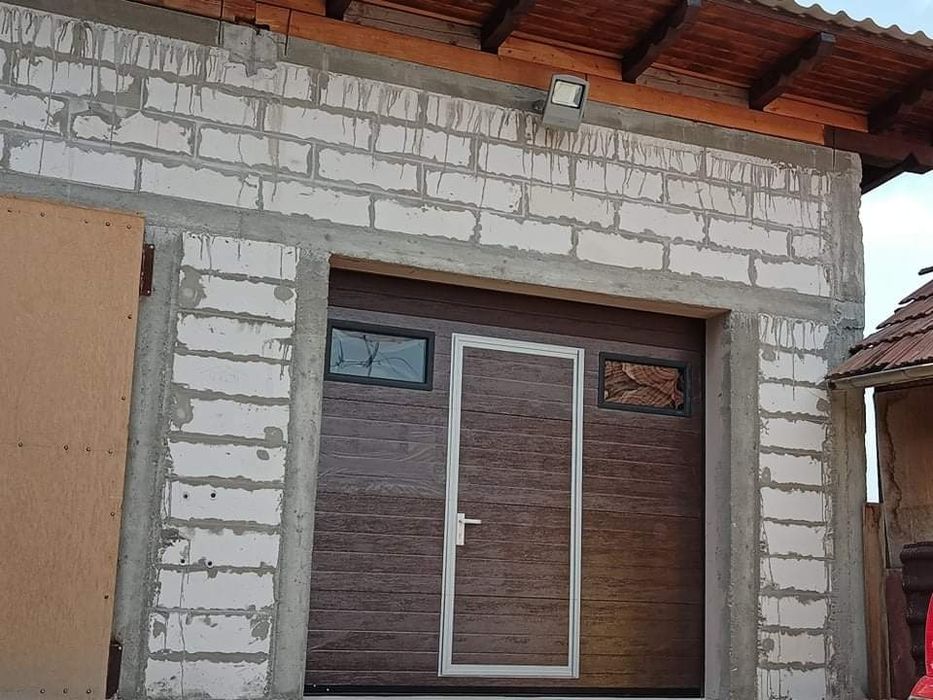 Usa Garaj secționala ---Maro/Gri Antracit