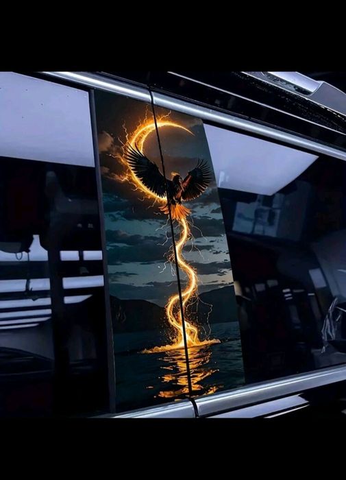 Водоустойчиви винилови стикери за кола комплект от 2 бр.