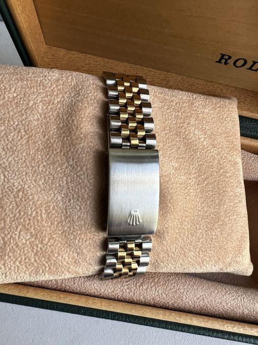 36 mm Rolex Oyster Datejust aur-otel,cadran cu diamante,Automatic cal3135,ref16233