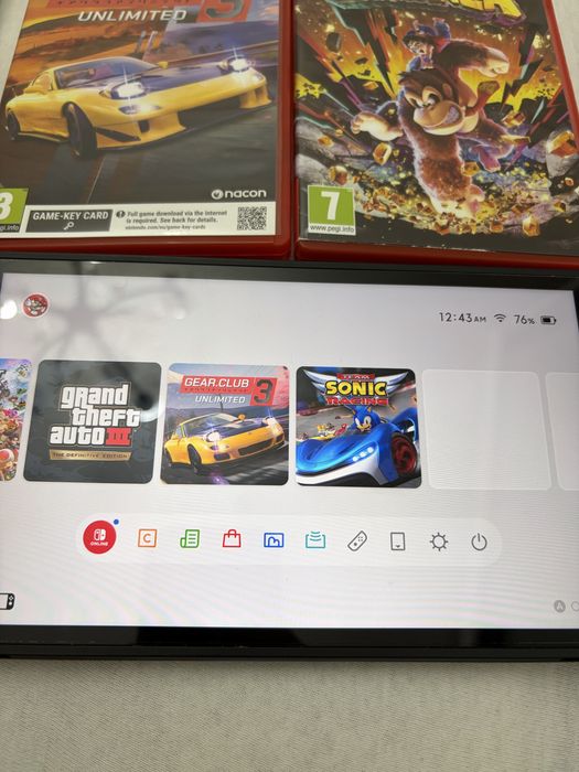 Nintendo switch 2 + 7 игри