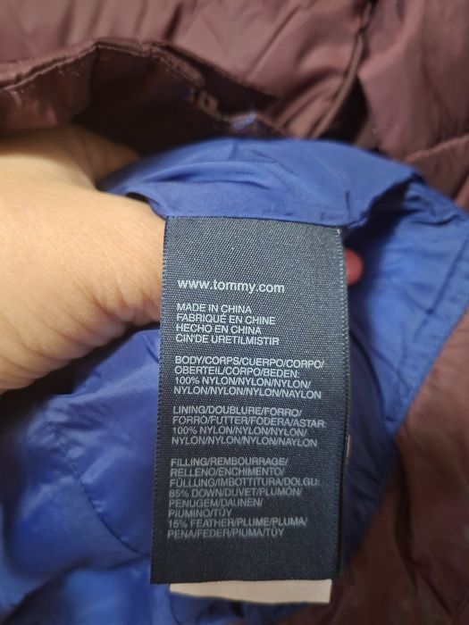 TOMMY Hilfiger -Пух ,Емблема ръкав