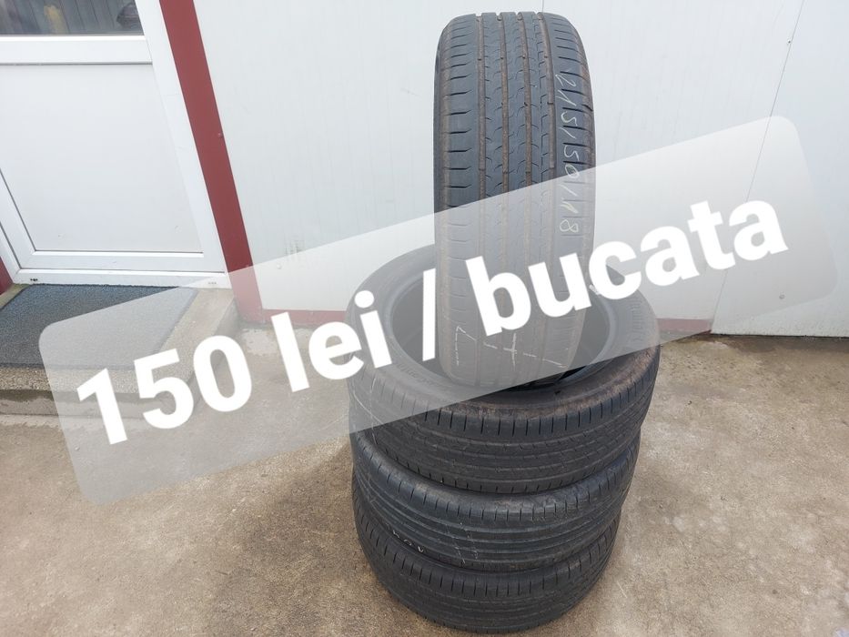 150 lei bucata! Set anvelope de vara 215 50 18 Continental 2022/2021
