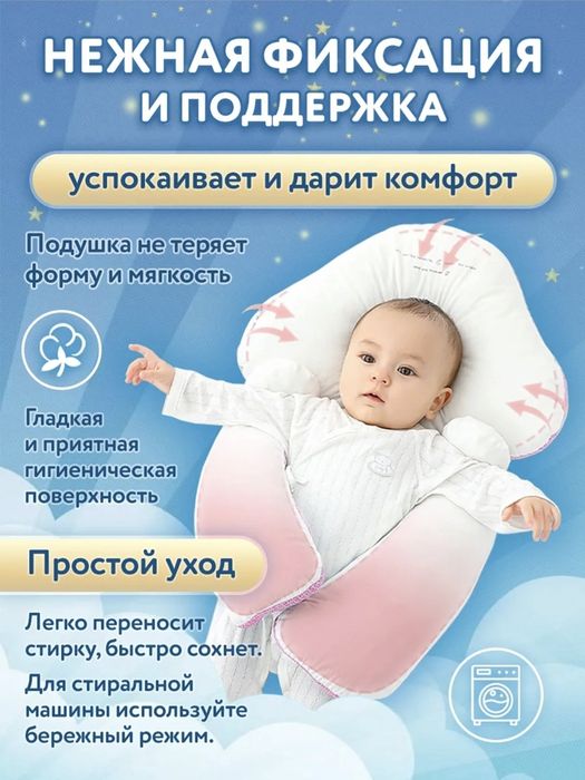 Подушка для новорождённых, подушка позиционирование для детей.
