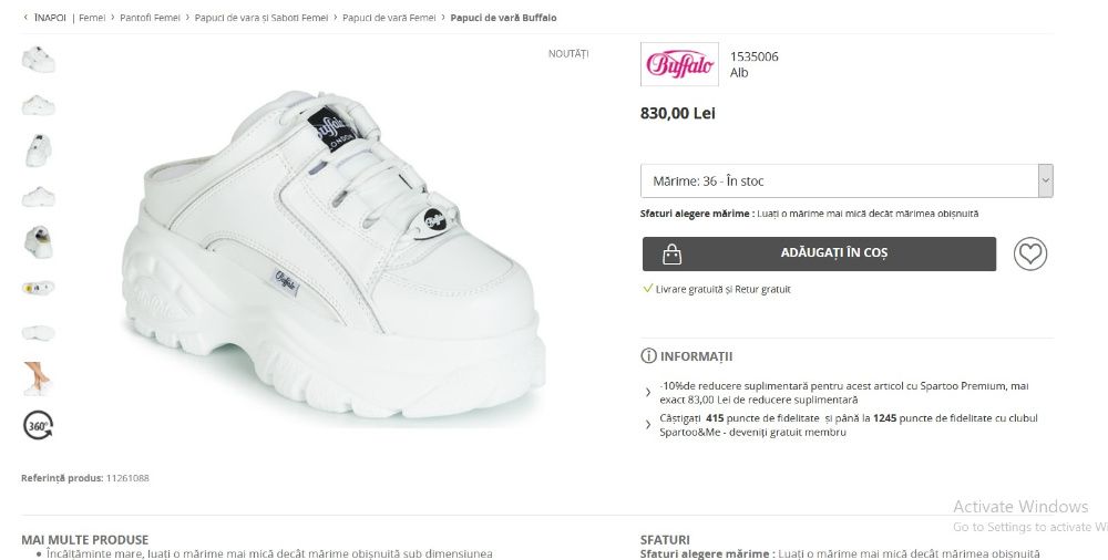 Saboti dama Buffalo Texas Texas Oil piele papuci vara platforma