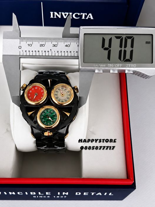 INVICTA Cerberus Black 47 mm, Инвикта нов мъжки часовник