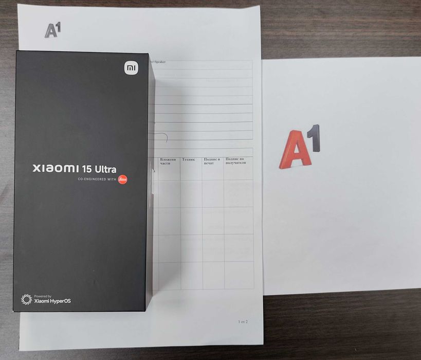 КАТО НОВ  512GB Xiaomi 15 Ultra Гаранция А1 2027 г. Silver