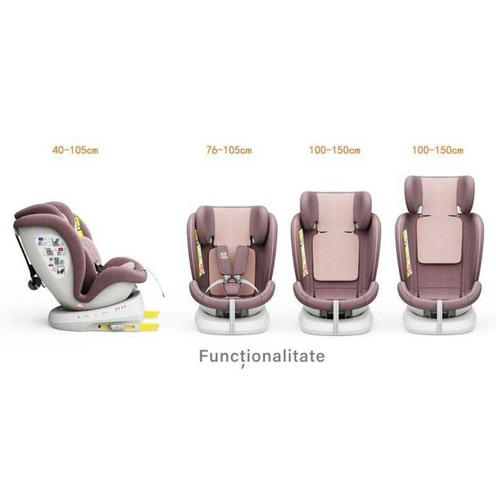 Scaun auto BUF BOOF TWT Plus rotativ 360