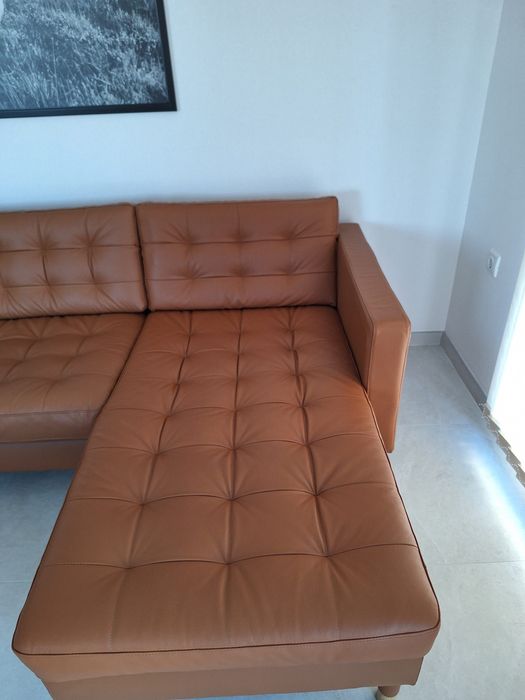 Като нов - Кожен диван IKEA LANDSKRONA